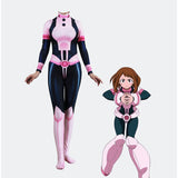 My Hero Academia Uraraka Ochako 3D printing bodysuit cosplay costume jumpsuit Halloween women suit sexy