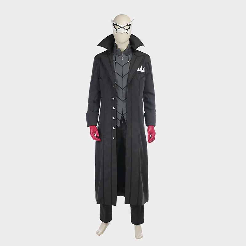 【size: L last Batch】【In Stock】Persona 5 Joker Black Uniform Suit Game  Cosplay Costumes