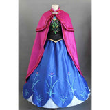 Disney Anna cosplay dress for Halloween party