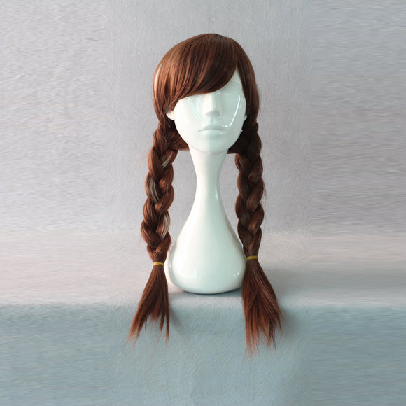 Frozen Anna Princess wig cosplay accessory