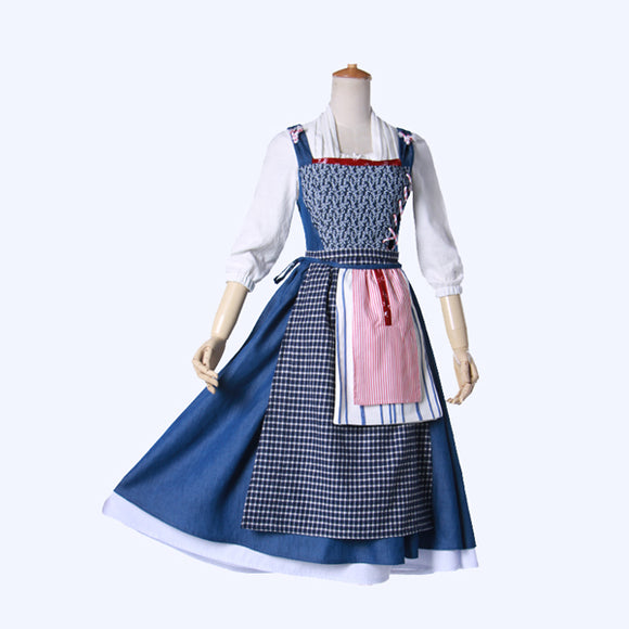 Beauty and the Beast Belle cosplay costume Halloween for Christmas Party or other events