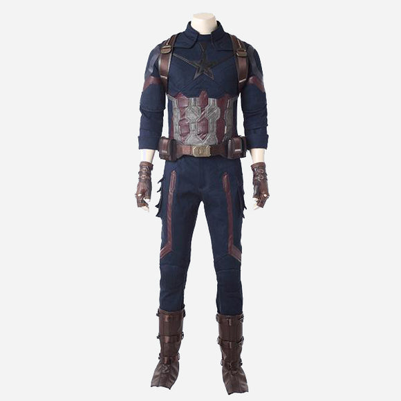 Avengers 3 Infinity War Steven Rogers cosplay costume superhero suit Halloween outfit