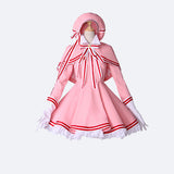 Card Captor Sakura cosplay costume pinnk dress