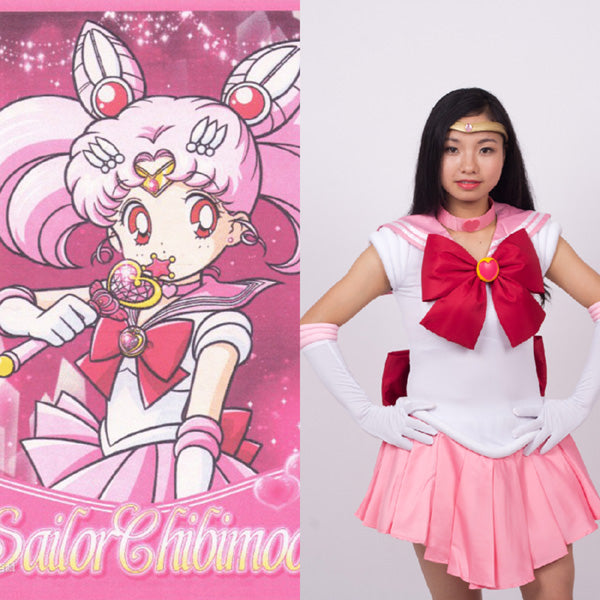 Sailor Moon Chibiusa Tsukino cosplay costume Halloween outfit – Happicos