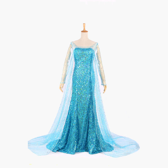 Frozen Elsa Princess dress costume cosplay custom made Halloween women dress