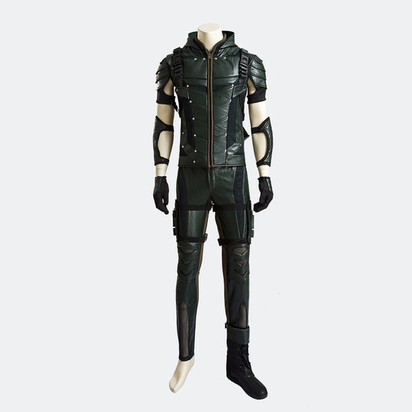 Green Arrow Season 4 Oliver Queen cosplay costume Halloween costume