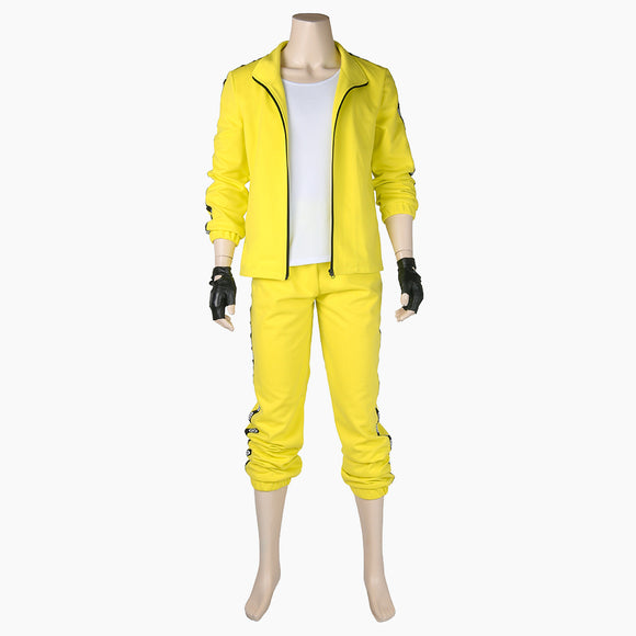 Playerunknown's Battlegrounds Chigusa Takako cosplay costume yellow suit sportwear
