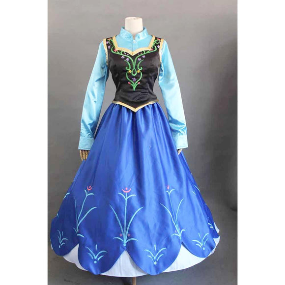 Frozen Anna Princess costume cosplay dress for Halloween and party